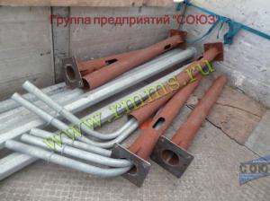 кронштейны и закладные для опор уличного освещения